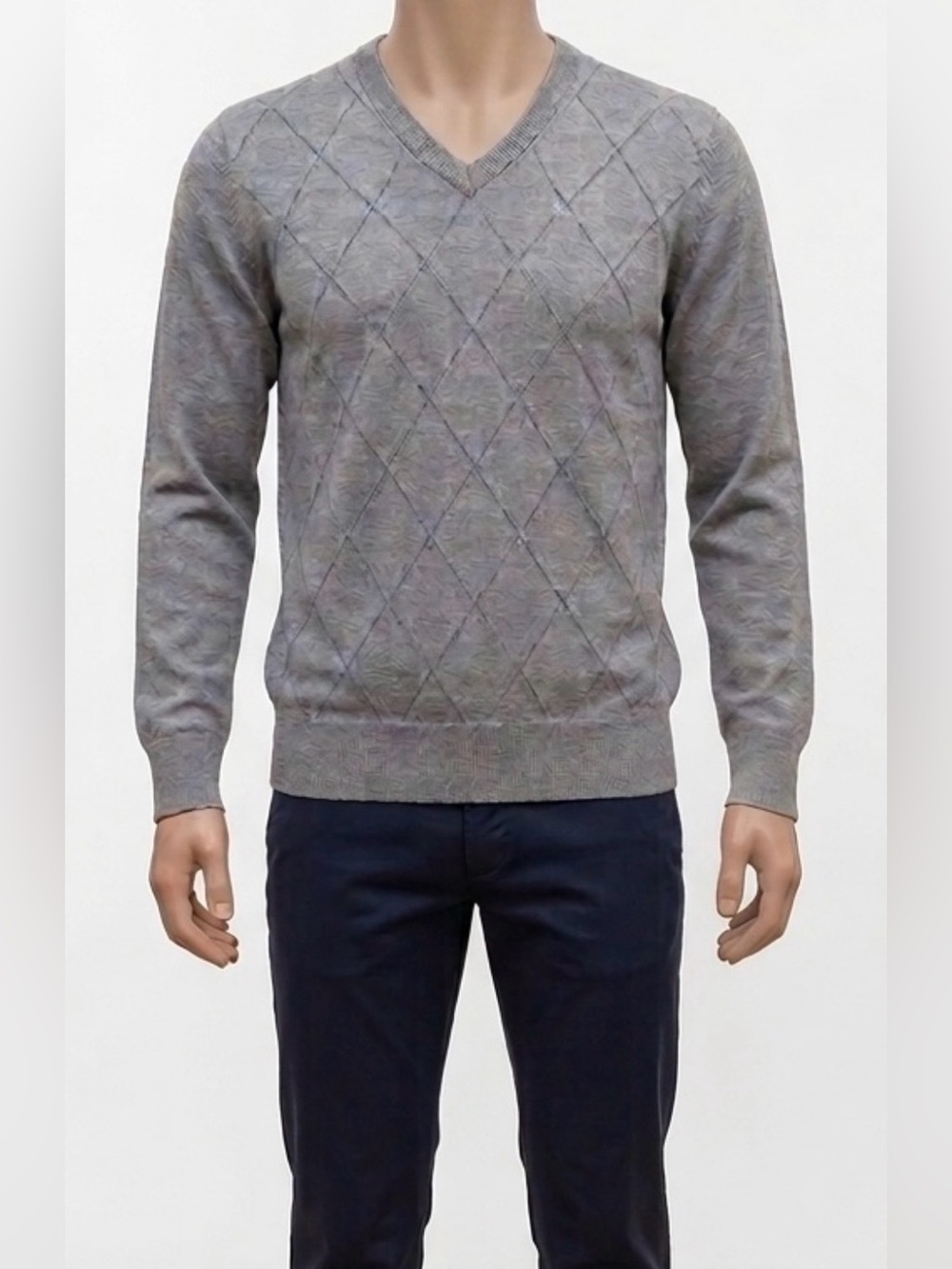 Argyle V-Neck Men’s Sweater